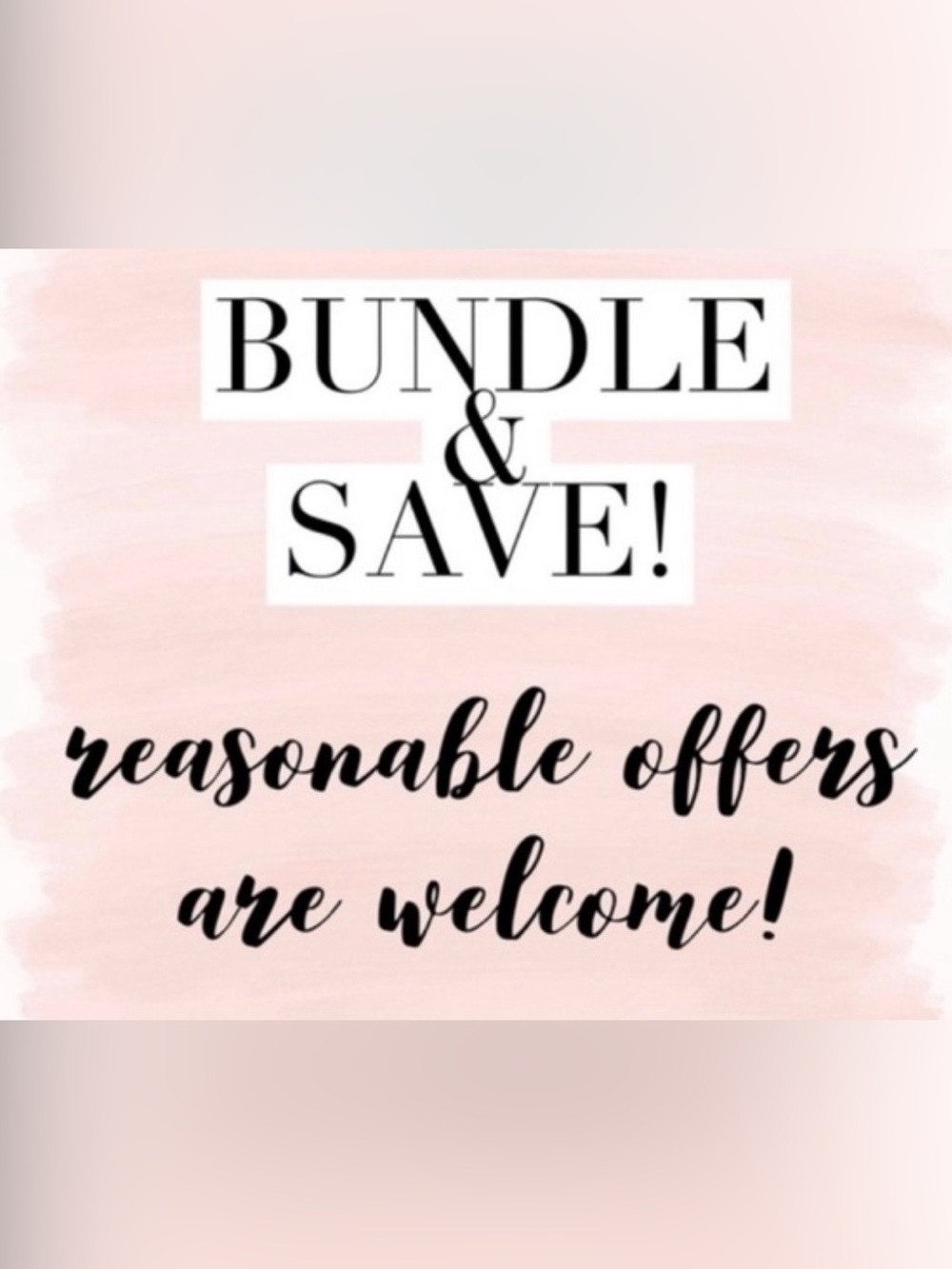 Offers welcome!